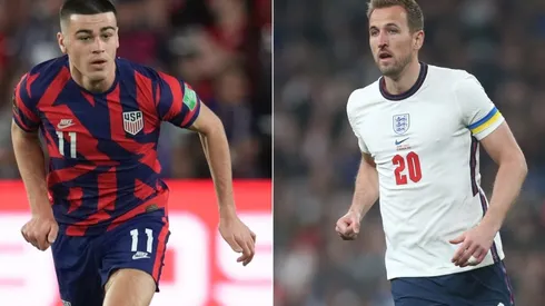 Gio Reyna and Harry Kane