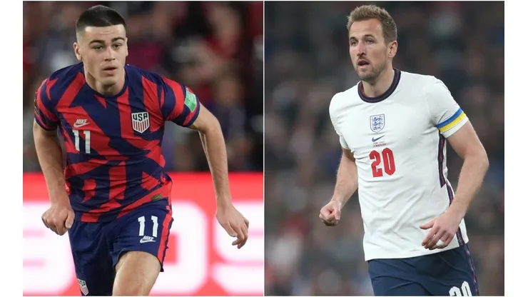 Gio Reyna and Harry Kane
