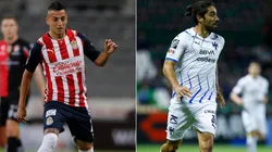 Roberto Alvarado of Chivas (left) and Rodolfo Pizarro of Monterrey