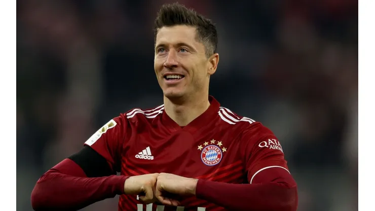 Bayern striker Robert Lewandowski.