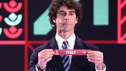 Italy being drawn in the Qatar 2022 European playoffs draw in 2021.