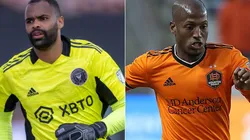 Clement Diop of Inter Miami and Fafà Picault of Houston Dynamo
