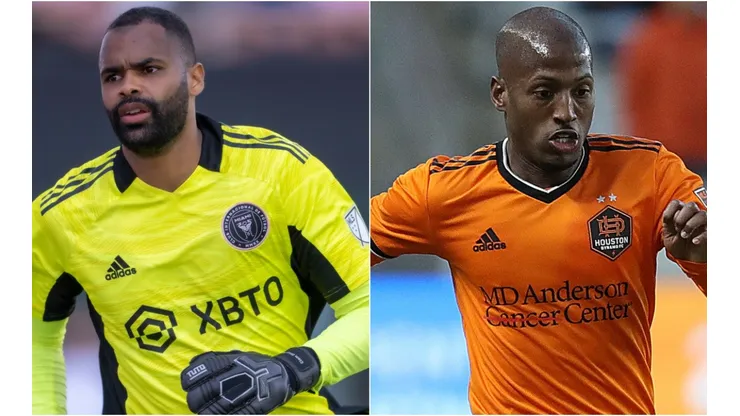Clement Diop of Inter Miami and Fafà Picault of Houston Dynamo