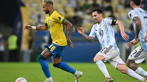 Neymar and Lionel Messi