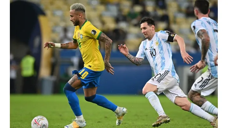 Neymar and Lionel Messi