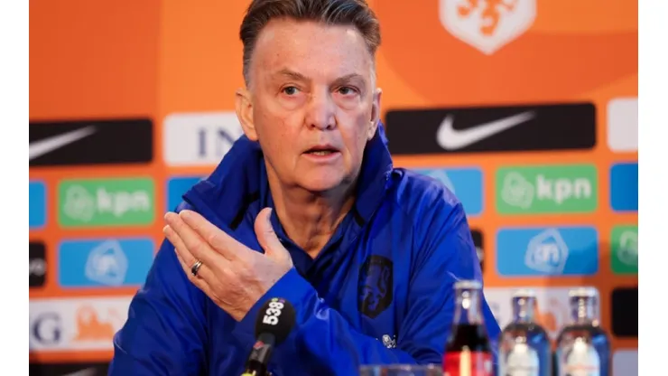 Head coach Van Gaal of Netherlands