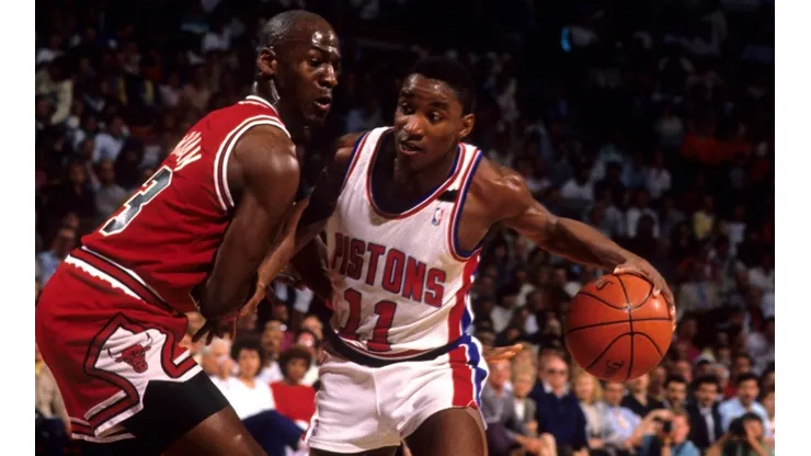 Michael Jordan and Isiah Thomas