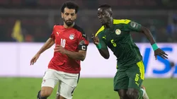 OHAMED SALAH of Egypt (10) and IDRISSA GUEYE of Senegal during the Africa Cup of Nations (CAN) 2021 final