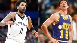 Kyrie Irving (left) & John Stockton