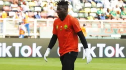 Goalkeeper Andre Onana of Cameroon looks on prior to the 2021 Africa Cup of Nations