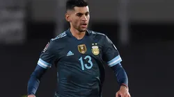 Cristian Romero in action for Argentina.