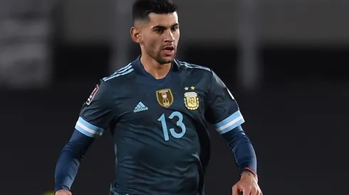 Cristian Romero in action for Argentina.