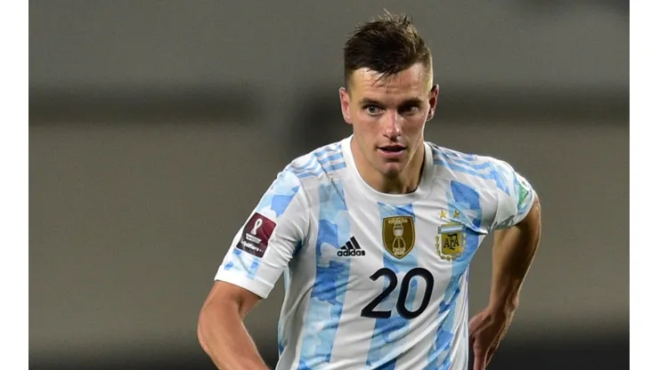Giovani Lo Celso in action for Argentina.