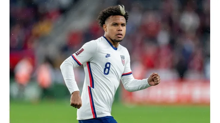 Weston McKennie #8 of the United States
