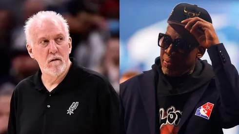 Gregg Popovich (left) & Dennis Rodman