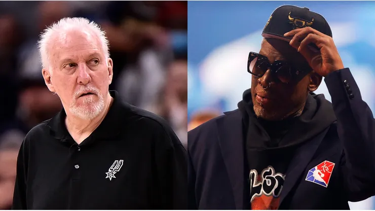 Gregg Popovich (left) & Dennis Rodman