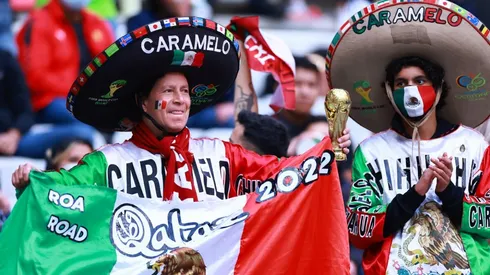 Mexico's fans attending a match at Azteca Stadium