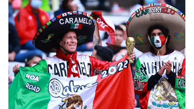 Mexico's fans attending a match at Azteca Stadium