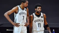 Kevin Durant (left) and Kyrie Irving.