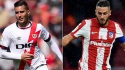 Sergi Guardiola of Rayo Vallecano and Koke of Atletico Madrid