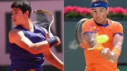 Carlos Alcaraz Garfia and Rafael Nadal of Spain