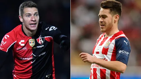 Julio Furch of Atlas (left) and Jesus Angulo of Chivas.