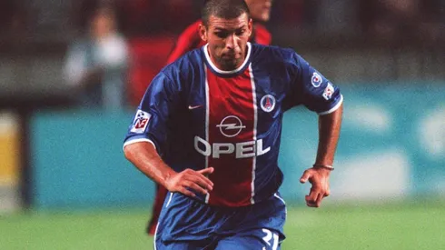 Former soccer player Bruno Rodriguez in action for PSG in 1999.