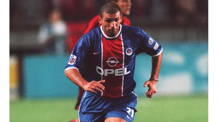 Former soccer player Bruno Rodriguez in action for PSG in 1999.