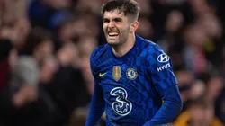 Christian Pulisic celebrates after scoring against Lille.