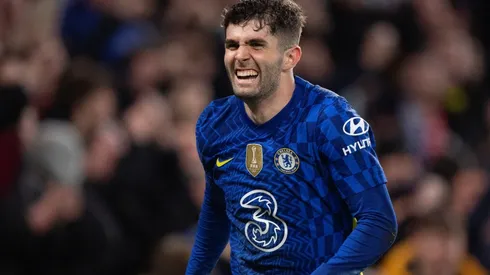 Christian Pulisic celebrates after scoring against Lille.