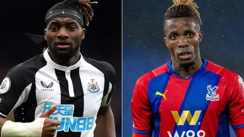 Allan Saint-Maximin of Newcastle (left) and Wilfried Zaha of Crystal Palace.