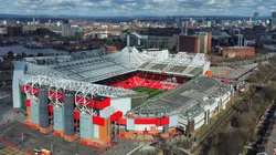 Aerial view of the Old Trafford, home to Manchester United.