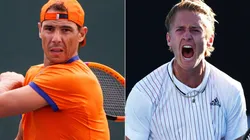 Rafael Nadal of Spain and Sebastian Korda of the US