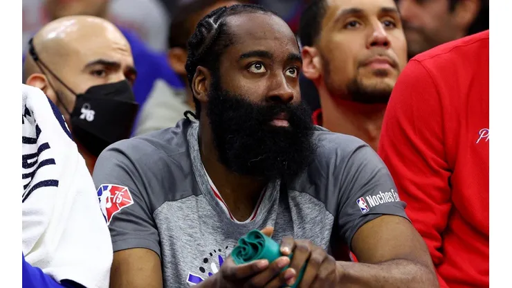 James Harden during the Sixers' loss to the Nets.