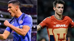 Uriel Antuna of Cruz Azul and Juan Dinenno of Pumas
