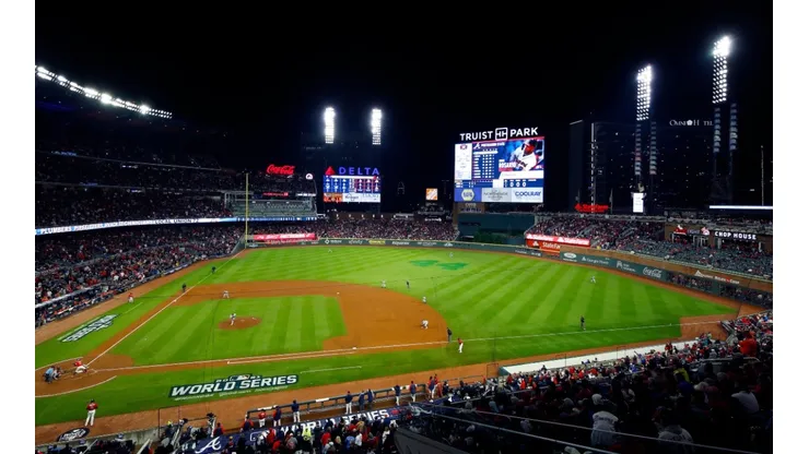 A view of the Truist Park during the 2021 MLB World Series.