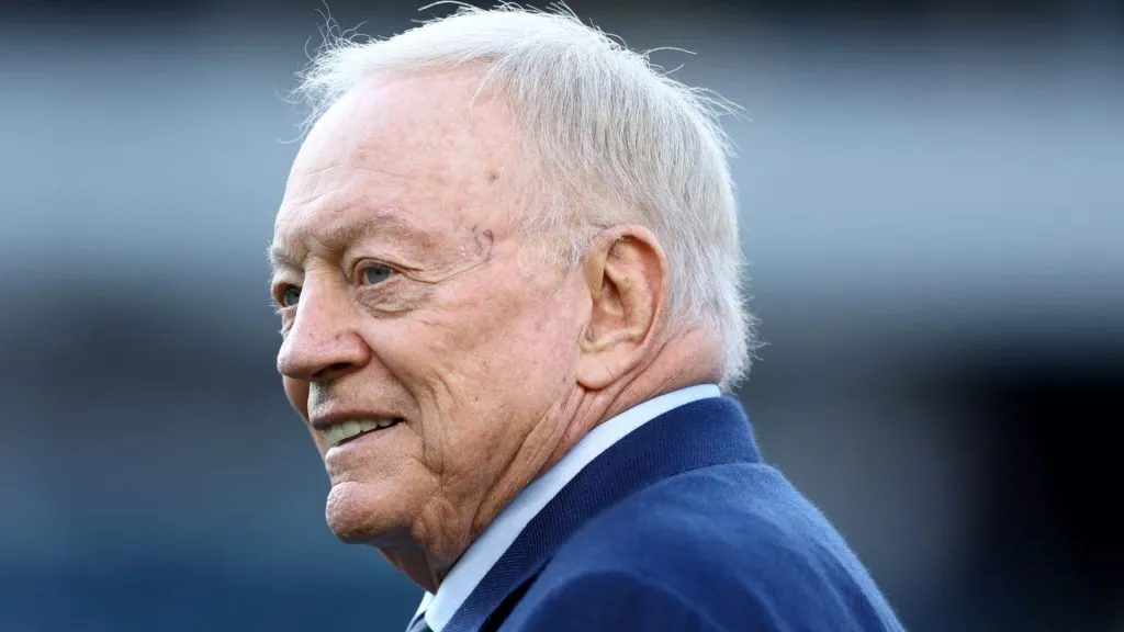 Owner Jerry Jones of the Dallas Cowboys looks on during the first half in the game against the Philadelphia Eagles at Lincoln Financial Field on November 05, 2023 in Philadelphia, Pennsylvania.