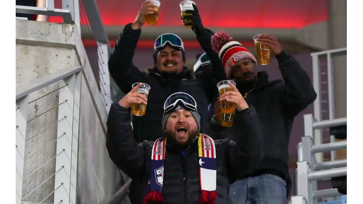 Drinking beer during the matches is a classic for soccer fans