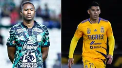 Andres Mosquera of Leon (left) and Jesus Angulo of Tigres