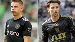 Bryce Duke of the Inter Miami and Ilie Sanchez of LAFC