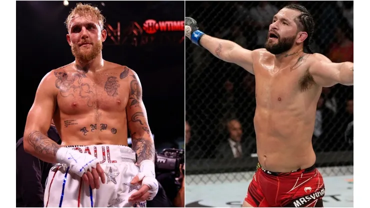 Jake Paul (left) and Jorge Masvidal (right)