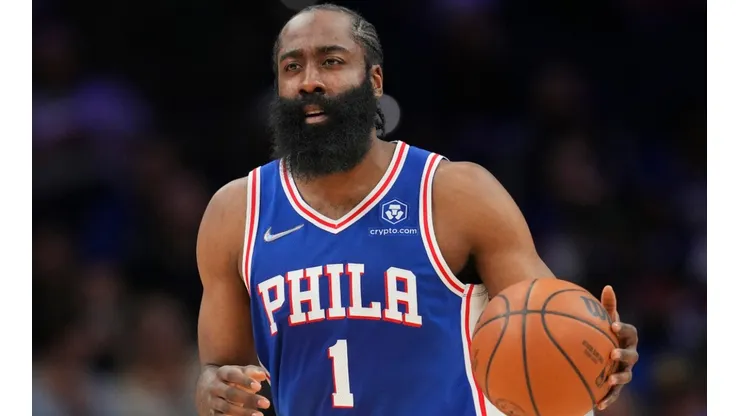 James Harden in action with the Sixers.