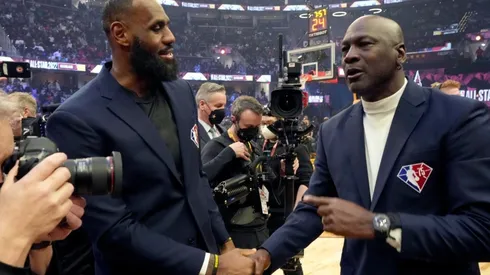 LeBron James and Michael Jordan