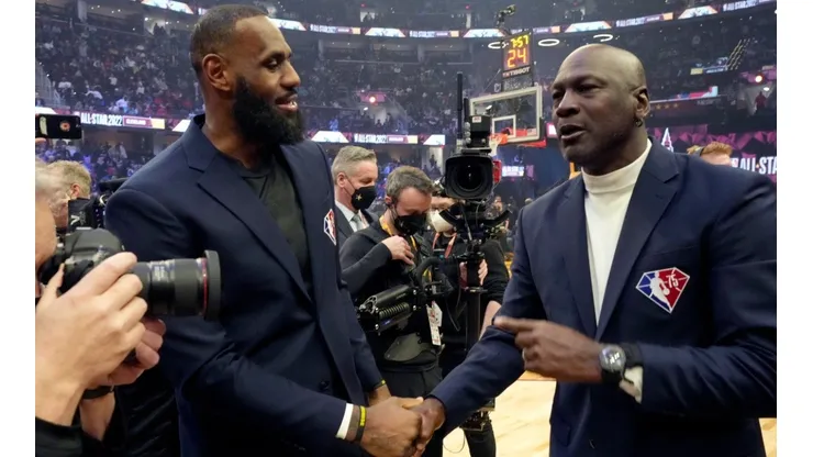 LeBron James and Michael Jordan