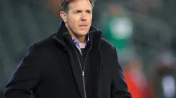 Brian Griese during a NFL game in January 2022 as an ESPN commentator