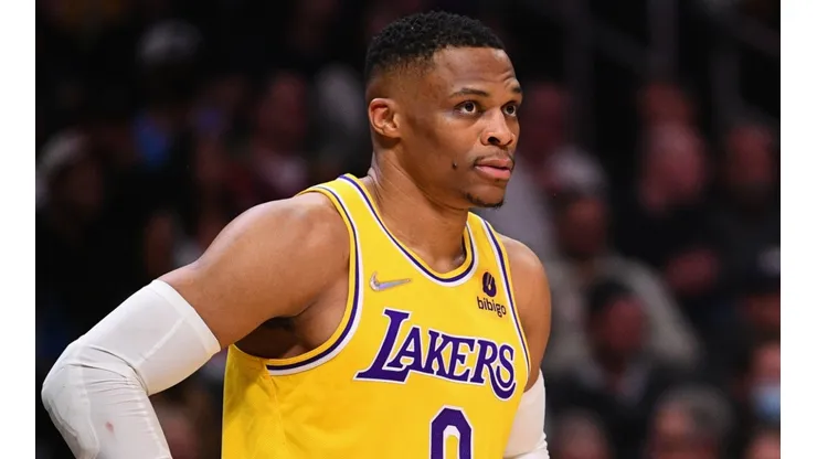 Russell Westbrook during the Lakers' loss to the Clippers.