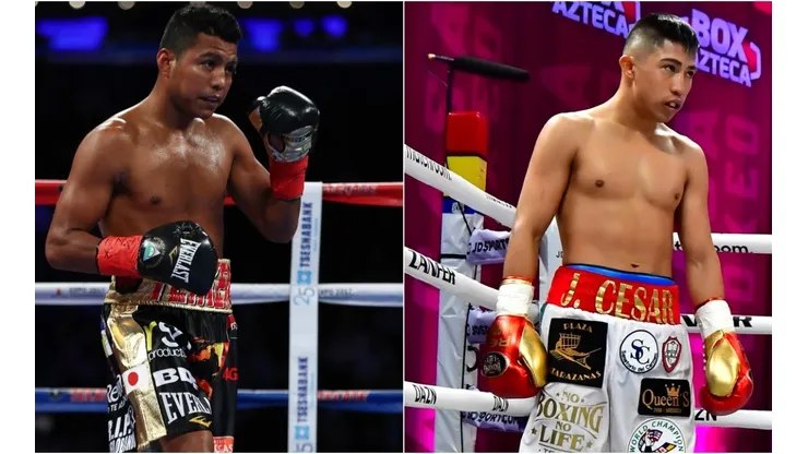 Roman "Chocolatito" Gonzalez (right) and Julio Cesar Martinez (left)