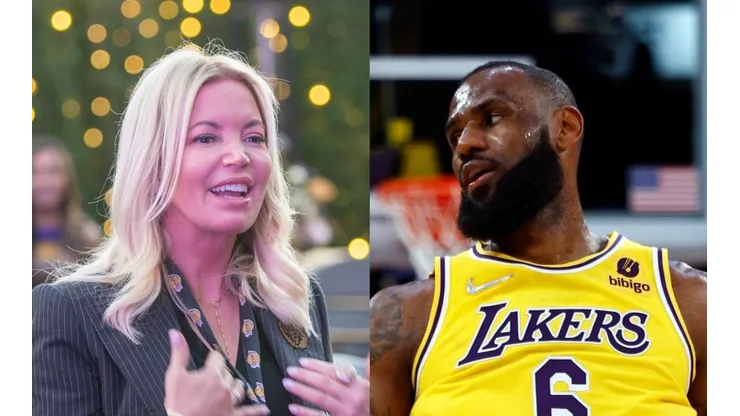 Jeanie Buss (left) & LeBron James