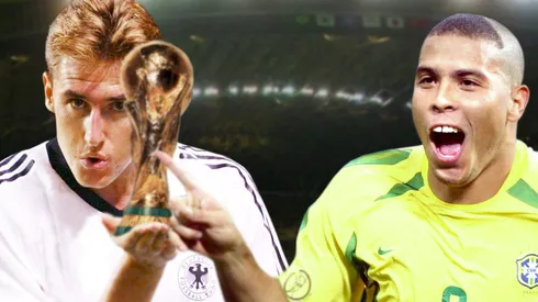 Miroslav Klose and Ronaldo Nazario, two historical players of the FIFA World Cup