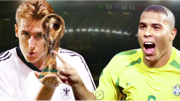 Miroslav Klose and Ronaldo Nazario, two historical players of the FIFA World Cup